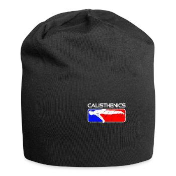Calisthenics Planche Retro Street Workout - Jersey-Beanie - Schwarz - Vorne