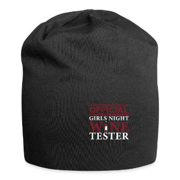 Produit officiel amusant pour les amateurs de vin - Bonnet en jersey - noir - Devant