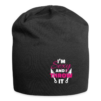 I'm Sexy And I Throw It Funny Knife Kunai Throwing - Jersey Beanie - black - Front