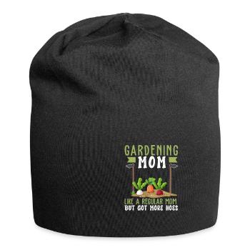 Gardening Mom Lustige Hacke Landschaftsgestaltung - Jersey-Beanie - Schwarz - Vorne