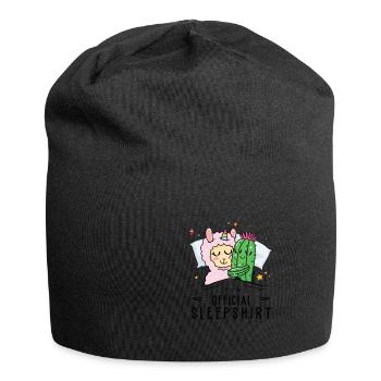 Offizielles Schlafanzug, Einhorn, Umarmungen, - Jersey-Beanie - Schwarz - Vorne