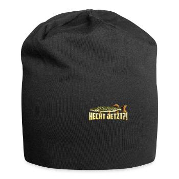 Hecht Jetzt Lustig Hecht Angler Fischer - Jersey-Beanie - Schwarz - Vorne