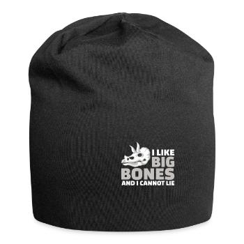 I Like Big Funny Paleontologe Humor For A Fossil - Jersey-Beanie - Schwarz - Vorne