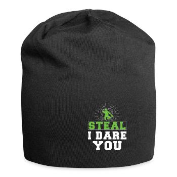 Steal I Dare You Lustige Baseball-Saison für - Jersey-Beanie - Schwarz - Vorne