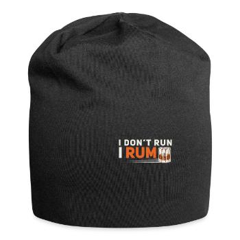 I Don't Run Funny Rum Day Drinking For Alcoholic - Jersey Beanie - black - Front