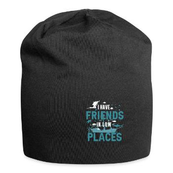 Ich habe Freunde in niedrigen Lagen Shark - Jersey-Beanie - Schwarz - Vorne