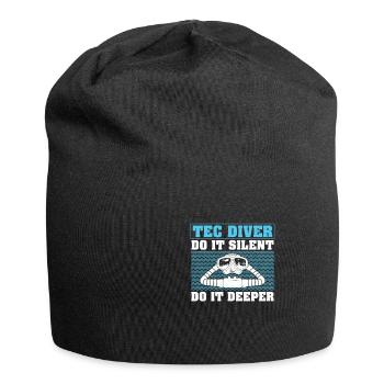 Tec Diver Do It Silent Do It Deeper Lustiges - Jersey-Beanie - Schwarz - Vorne