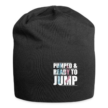 Corde à sauter amusante avec pompe et prête à - Bonnet en jersey - noir - Devant