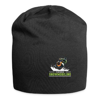 Klassisches Schneemobilfahren-Snocross für - Jersey-Beanie - Schwarz - Vorne