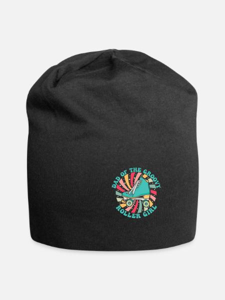 Groovy Rollschuhe für Retro Quad Skating Skater - Jersey-Beanie - Schwarz