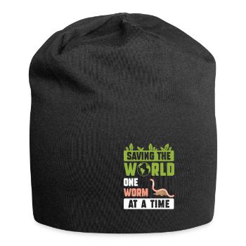 Save The World Humour Vermiculture Humour pour un - Bonnet en jersey - noir - Devant