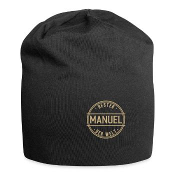 Bester Manuel Der Welt Lustiges Männer Namen - Jersey-Beanie - Schwarz - Vorne
