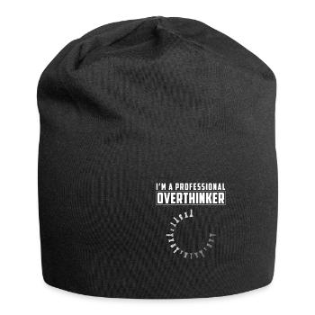 Professionelles Overthinker Spielbrettspiel für - Jersey-Beanie - Schwarz - Vorne