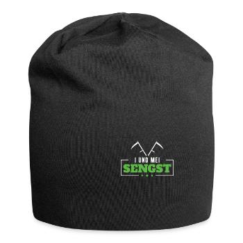 I Und Mei Sengst Lustig Sensenmähen Handmähen - Bonnet en jersey - noir - Devant