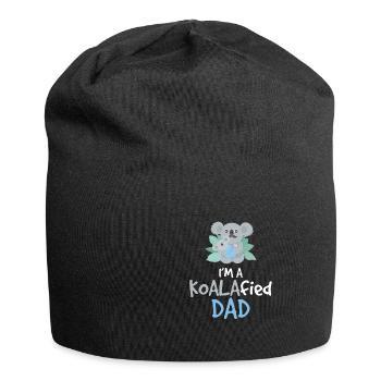 Funny Koalafied Dad Sarcasm A Koala Bear Animal - Jersey Beanie - black - Front