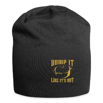 Dump It Retro Vintage Gumbo Pot For A Cajun Food - Jersey Beanie - black - Front