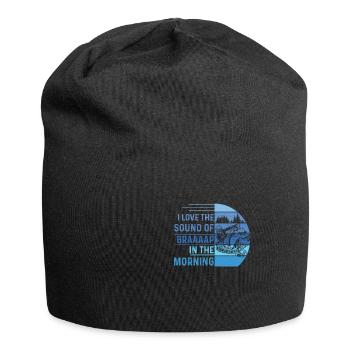 I Love The Sound Of Braaaap In The Morning - Jersey Beanie - black - Front