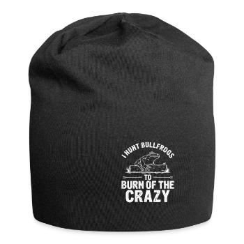 I Hunt Bullfrog To Burn Of The Crazy Funny Frog - Jersey Beanie - black - Front