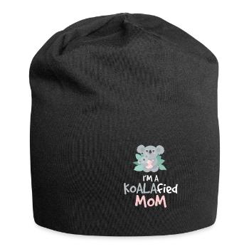 Funny Koalafied Mom Sarcasm A Koala Bear Animal - Jersey Beanie - black - Front