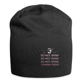 Lustiges Online-Shopping Bestätigen Sie die - Jersey-Beanie - Schwarz - Vorne