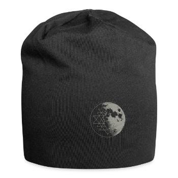 Géométrie sacrée Sri Yantra Moon - Psychedelic - Bonnet en jersey - noir - Devant