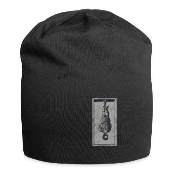 Occult The Hanged Man Tarot Card Vintage - Jersey Beanie - black - Front