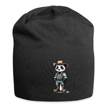 Éleveur de pandas mignon - Bonnet en jersey - noir - Devant