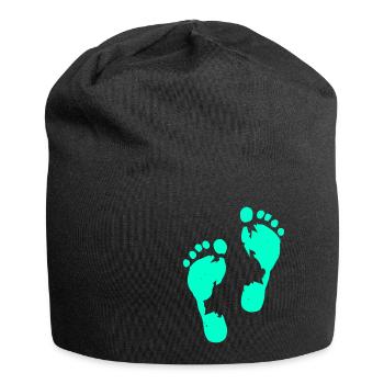 Empreintes humaines - Bonnet en jersey - noir - Devant