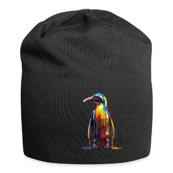 Pingouin arc-en-ciel - Bonnet en jersey - noir - Devant