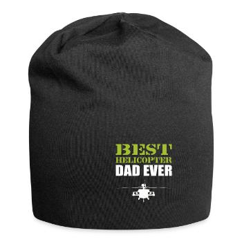 Hubschraubervater jemals Pilot Geschenk - Jersey-Beanie - Schwarz - Vorne