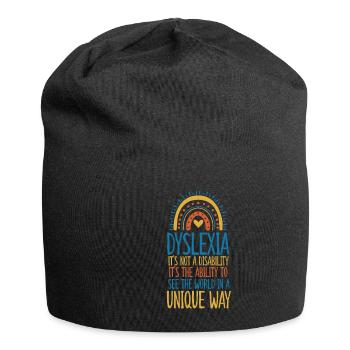 Dyslexia Ability To See The World In Unique Ways - Jersey-Beanie - Schwarz - Vorne