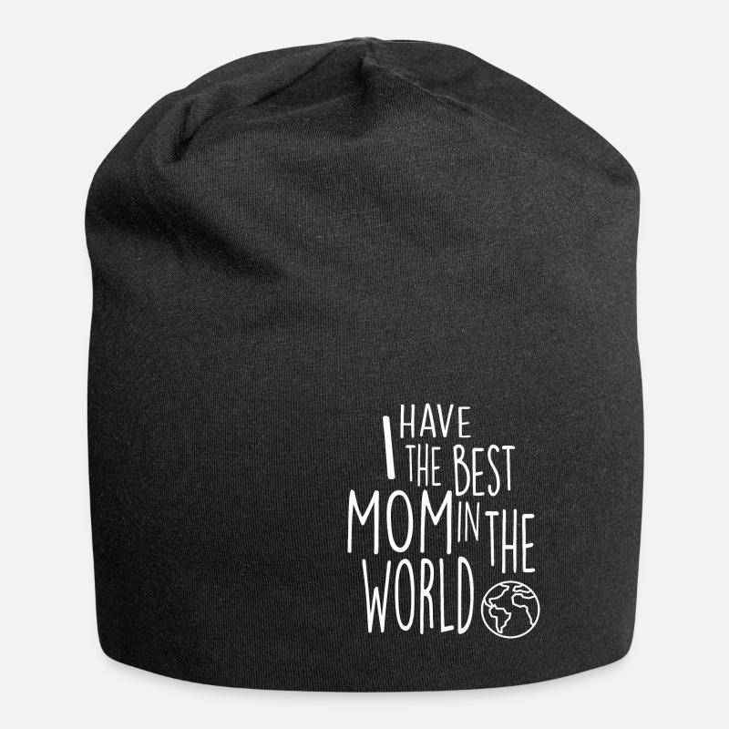 Mutter, Muttertags Geschenk - Jersey-Beanie - Schwarz