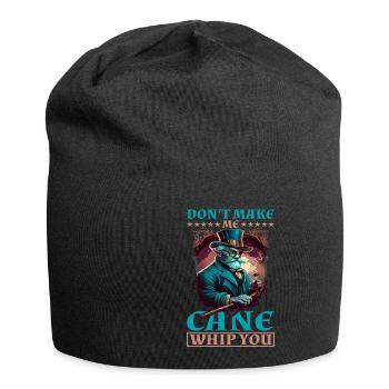 Ne me fais pas te fouetter 10 - Bonnet en jersey - noir - Devant