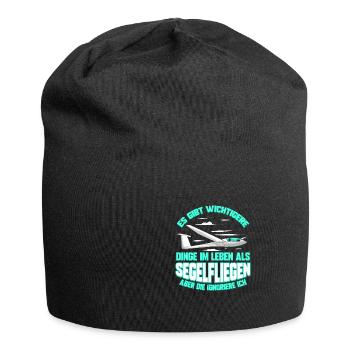 Segelfliegen Pilot Segelflugzeug Segelflieger - Jersey-Beanie - Schwarz - Vorne