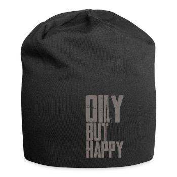 Oily But Happy 3 - Jersey-Beanie - Schwarz - Vorne