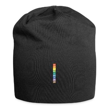U-Bahn Regenbogen Berlin - Jersey-Beanie - Schwarz - Vorne