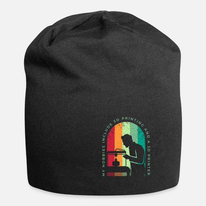 3D Print Gift Funny Quote 3D Print - Jersey Beanie - black