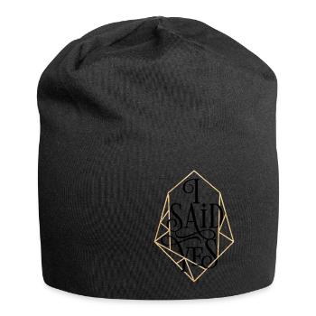 Junggesellinnenabschied I said Yes Bride Diamond - Jersey-Beanie - Schwarz - Vorne