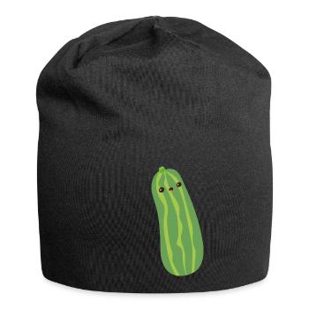 Gurke - Jersey-Beanie - Schwarz - Vorne