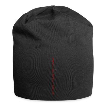 lettrage antifasciste vertical élégant - Bonnet en jersey - noir - Devant