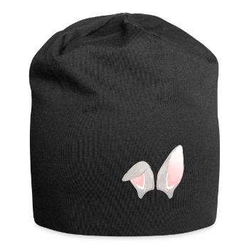 Rabbit ears - Jersey Beanie - black - Front