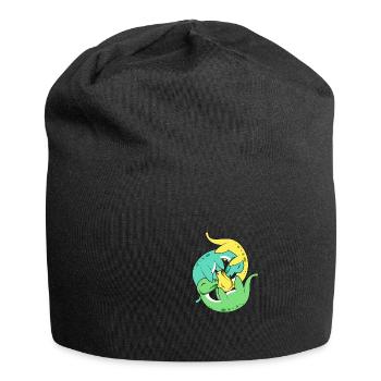 Nessie Hug Hugger und Liebhaber Geschenk - Jersey-Beanie - Schwarz - Vorne