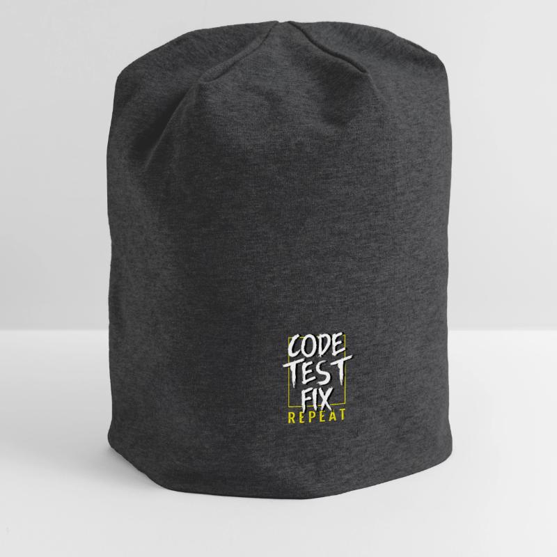 Code-Test-Fix. Computertechniker Gift Jersey-Beanie