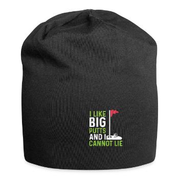 Wie große Putts Hobbyist Gift - Jersey-Beanie - Schwarz - Vorne