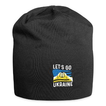 Allons ukraine Personne sympathique Gif - Bonnet en jersey - noir - Devant