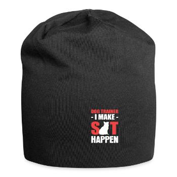 Machen Sie sitzen Tierarzt Gift - Jersey-Beanie - Schwarz - Vorne