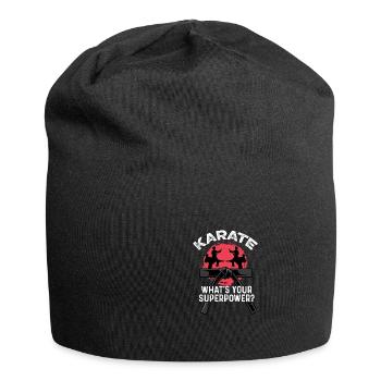 What is your superpower? Karate Master Poison - Jersey Beanie - black - Front
