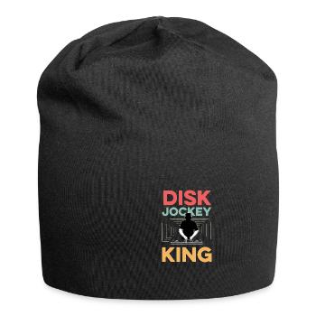 Disc Jockey King Concertgoer Gift - Jersey Beanie - black - Front