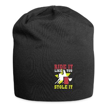 Stahl es Reiter Gift - Jersey-Beanie - Schwarz - Vorne
