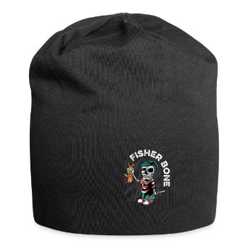 Fishing Bone Fishing Captain Gift - Jersey Beanie - black - Front